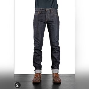 Tellason Ladbroke Grove - Slim Tapered Selvedge Jeans Size 28